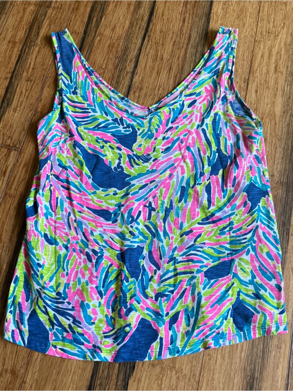 Lilly Pulitzer Tank Top Vibrant Print Size Small